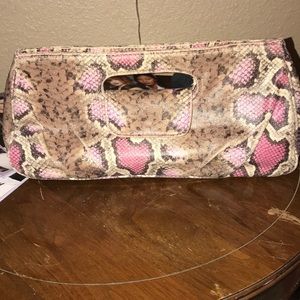 Faux snake skin handbag